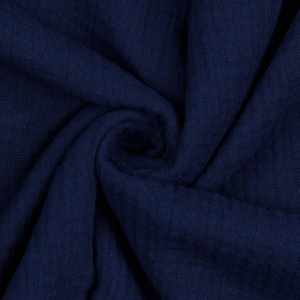Cupon 50cm - Muselina uni - Navy