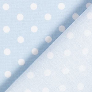 Cupon 55 cm - Bumbac imprimat - Dots Light Blue - Img 3