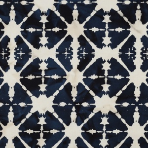 Cupon 55cm - Bumbac imprimat manual - Batik Block Spash Navy - Img 5