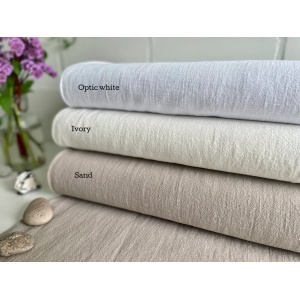 Cupon 65 cm - Material 100% In Prespalat Stonewashed - White - Img 2