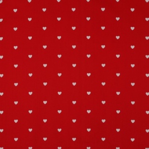 Cupon 65 cm - Poplin premium imprimat - Hearts Red - Img 4