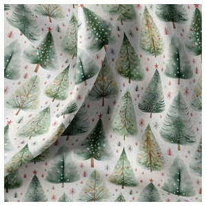 Cupon 70 cm - Bumbac imprimat digital - Forest of Joy - Img 2
