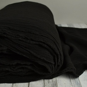 Cupon 80cm - Panza topita bumbac Anuca Negru