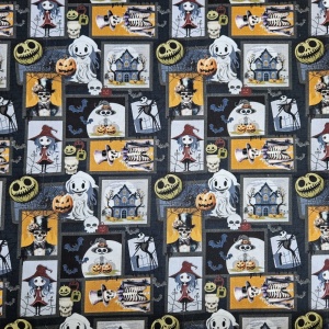 Cupon 80cm - Poplin imprimat - Halloween Characters