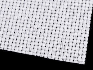 Etamina pentru brodat alba - 20x30cm - 46 ochiuri / 10 cm - Img 2