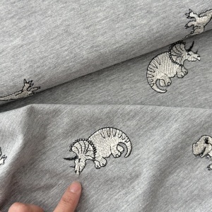 Jerse cu broderie - Dino Grey [KC8234-265] - Img 2