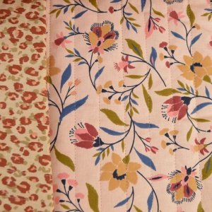 Material matlasat vertical din bumbac - Oriental Flowers - Img 2