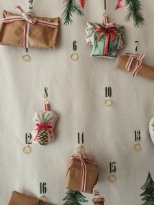 Material panou textil din canvas - Advent Calendar Natural - Img 3