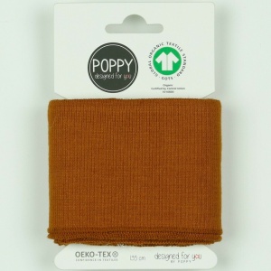 Material pentru mansete din bumbac organic 135 x 7cm - Brique