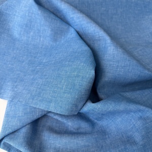 Material subtire din amestec de In si bumbac - Blue Melange