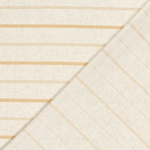 Material tesut din in si vascoza- Linen Stripe Natural - Img 2