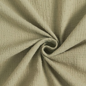 Muselina din bumbac - Dobby Olive Green - Img 2
