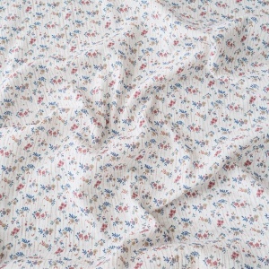 Muselina imprimata - Pastel Flowers Off-white - Img 3