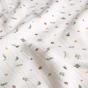 Muselina imprimata - Tiny Floral White