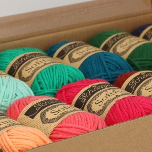 Pachet 12 sculuri x 20 gr - Scheepjes Softfun - Floral Fantasy