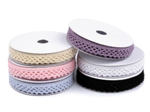 Panglica din dantela - rola 5m Lavender - Img 2