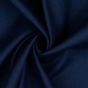 Poplin bumbac uni - Navy - Img 1