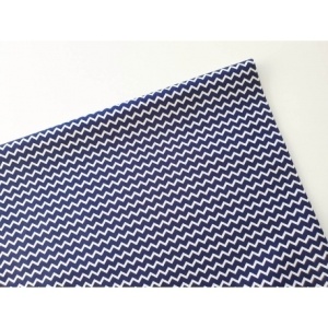 Poplin Imprimat - Chevron Navy - Img 3
