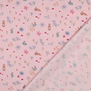 Poplin premium digital - Farm Animals Pink - Img 3