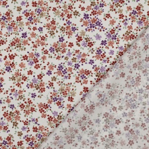 Poplin premium digital - Flowers Ivory - Img 3