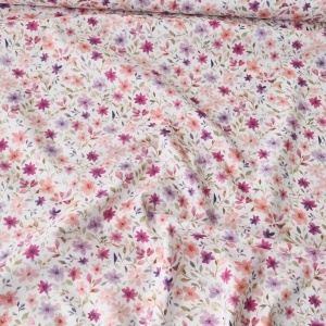 Poplin premium digital - Mini Floral White - Img 3