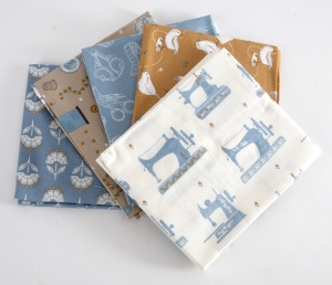 Set Fat Quarter 5 bucati - Birds & Bobbins