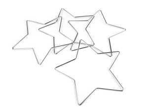 Stea metalica pentru decoratiuni - diametru 20 cm