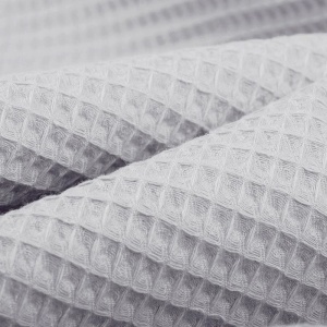 Tesatura din Bumbac Waffle - Light Grey