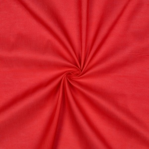 Batist - Voal de bumbac uni organic GOTS - Red