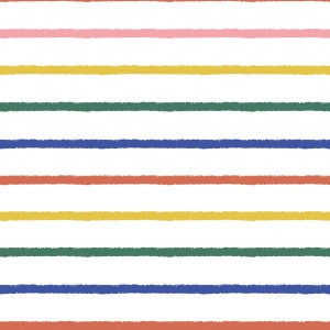 Bumbac imprimat - Artisan Stripes Vivid - Img 2