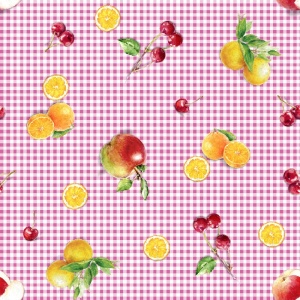 Bumbac imprimat digital - Cherry Fruit Picnic