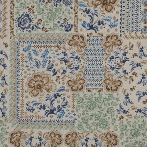 Canvas imprimat digital - Patchwork flowers linen
