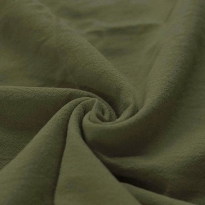 Cupon 40 cm - Bumbac Prespalat Stonewashed - Moss Green