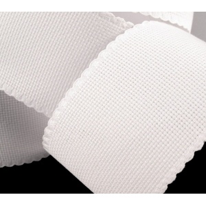 Cupon 60cm - Banda pentru brodat alba - latime 7 cm