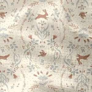 Cupon 80cm - Muselina imprimata - Country Cottage Spring
