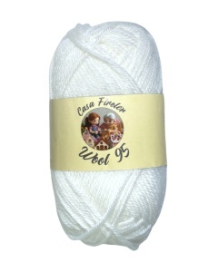 Fir din lana Casa Firelor 50 gr - Culoare Alb 00019