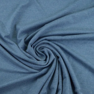 Jerse bumbac uni - Denim Melange - Img 2