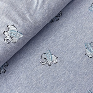 Jerse cu broderie - Elephant Blue [KC8234-103]