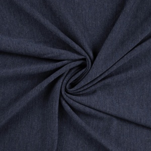 Jersey din lana merinos 100% – Navy Melange - Img 2