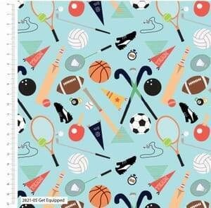 Material bumbac - Sport Buddies 2821-01