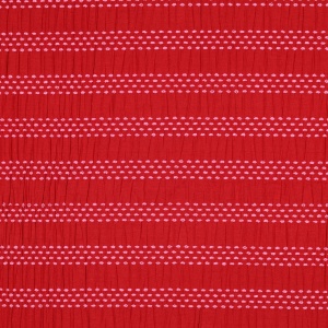 Material bumbac tesut - Dobby Jacquard Stripe Red - Img 5