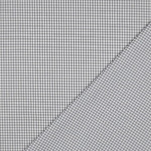 Material bumbac tesut yarn dyed - Vichy Grey 2.7mm - Img 3