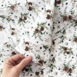 Material Craciun Poplin - Vintage Cones - Img 2
