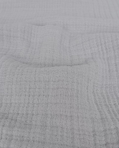 Muselina din bumbac in 6 straturi - Light grey - Img 2