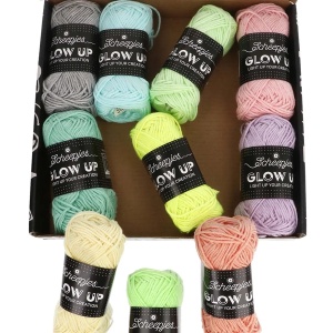 Pachet 10 sculuri x 25 gr - Scheepjes Glow Up - fir fosforescent - Img 4