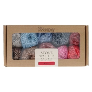 Pachet 10 sculuri x 25 gr - Scheepjes Stone Washed - Aura - Img 2