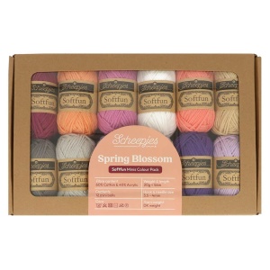 Pachet 12 sculuri x 20 gr - Scheepjes Softfun - Spring Blossom - Img 2