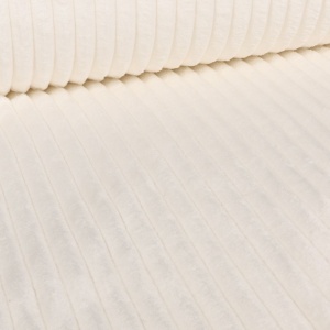 Plush Minky Stripes - Ecru
