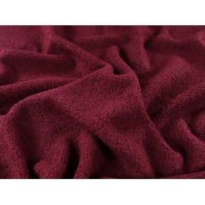 Plush Teddy Sherpa Boucle - Burgundy - Img 2