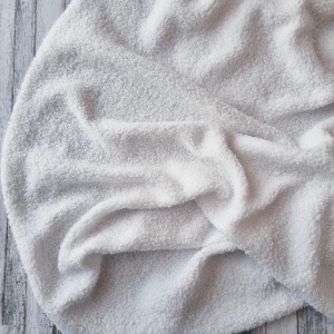 Plush Teddy Sherpa Boucle - White